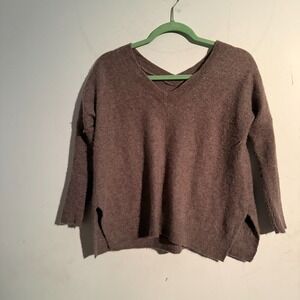 Subtle Luxury XS/S Cashmere Sweater Brown Oversized Quiet Luxury Soft Girl‎